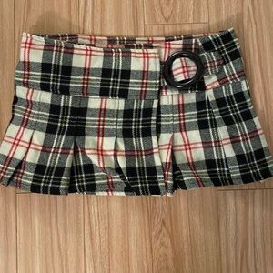 Zara TRF plid mini skirt